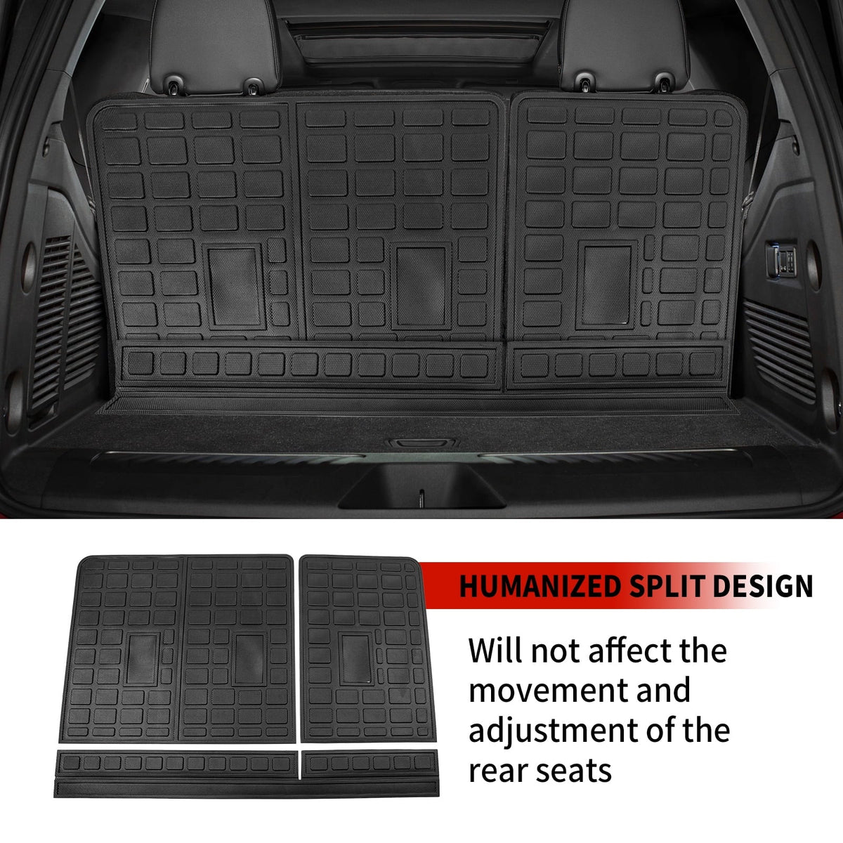 Fit 2021-2023 Chevrolet Tahoe GMC Yukon Rear Trunk Mat Cargo Liner Back Seat protector Protector Chevy Tahoe Accessories