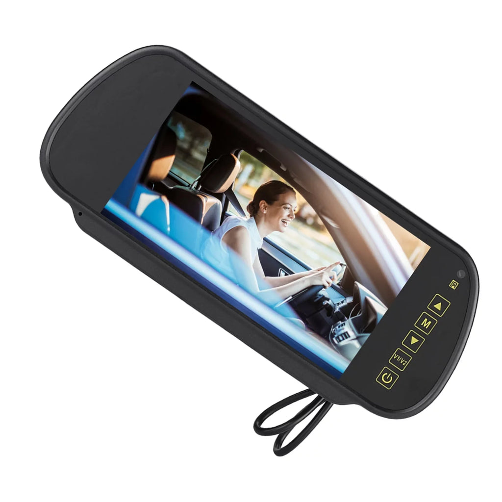 Durlclth Rearview Mirror-7inch Car Rearview Mirror LCD Auto Dimming Monitor Rear View Camera With Bracket