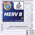 Filter King 36.5x33.5x1 Air Filter | 4-PACK | MERV 8 HVAC Pleated A/C Furnace Filters | MADE IN USA | Actual Size: 36.5 x 33.5 x .75"