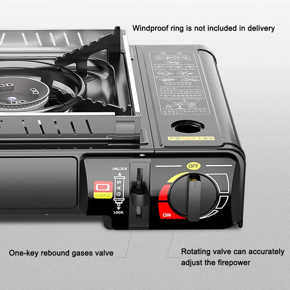 High Cassette Stove, 2.9KW Portable Gases Butanes Stove for Hiking Barbecue
