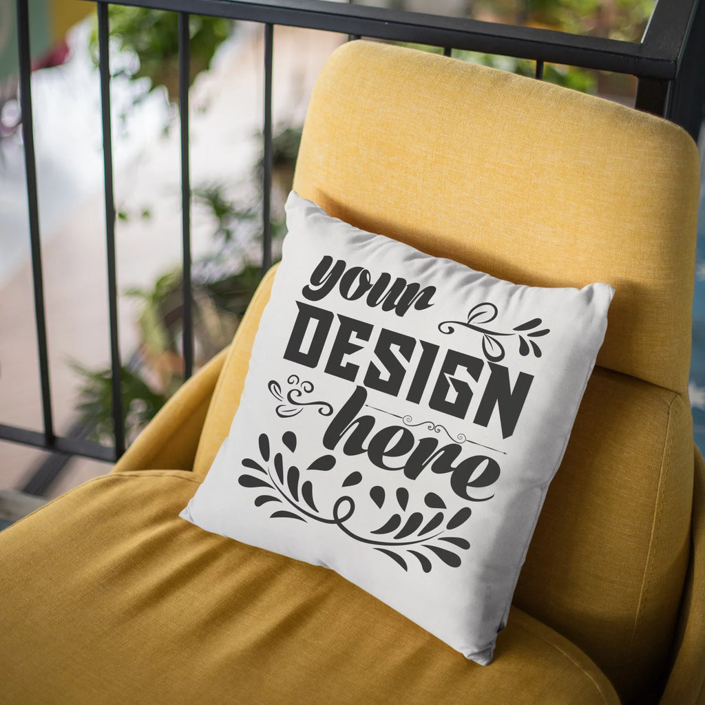 Talk Lipstick to Me w/ Pink Lips Design - Beauty Themed Merch for Makeup Artist or Cosmetologist, Gift for Makeup Lovers, Pillow wrap, White 18X18 IN