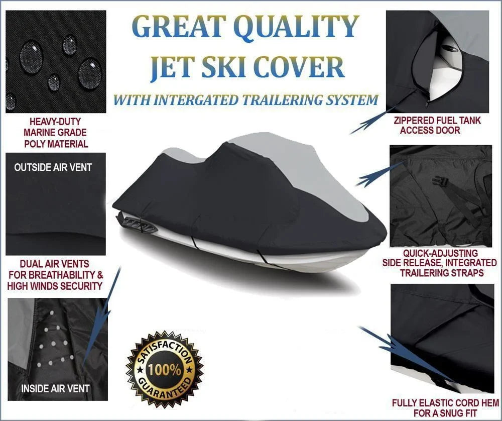 SUPER HEAVY-DUTY PWC JetSki protector matching for Polaris SL 700 DLX 1997 Jet Ski PWC Watercraft craft wrap 1-2 Seater
