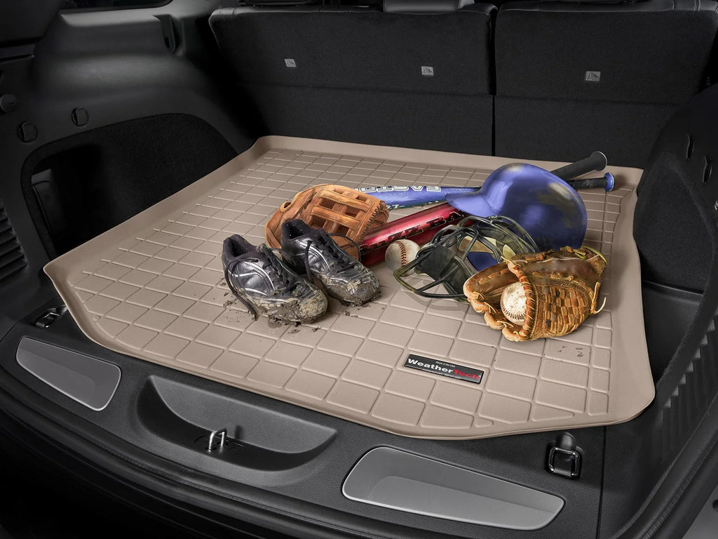WeatherTech Cargo Trunk Liner with Bumper Protector suitable with 2015-2019 Subaru Outback - Behind 2nd Row Seating With Bumper Protector, Black