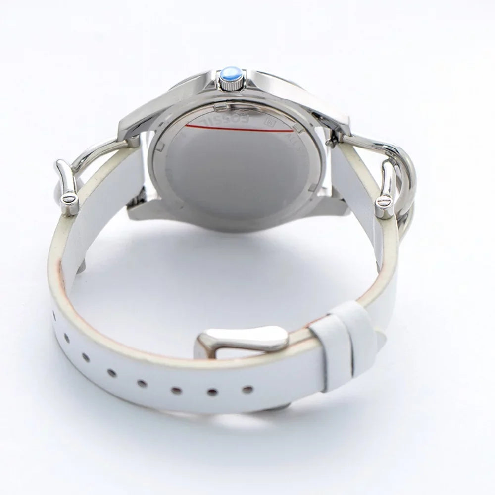 Fossil Women's  Riley Analog Display Analog Quartz White Watch 38MM ES3463
