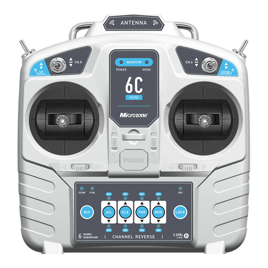 Microzone 6CH Remote Controller Mode 2 for RC Airplane Drone Multirotor Helicopter Car ship