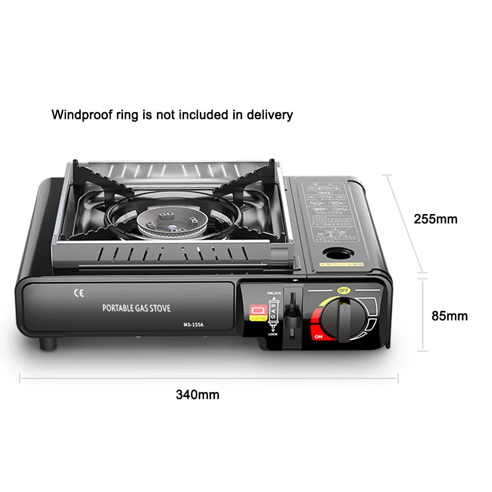 High Cassette Stove, 2.9KW Portable Gases Butanes Stove for Hiking Barbecue