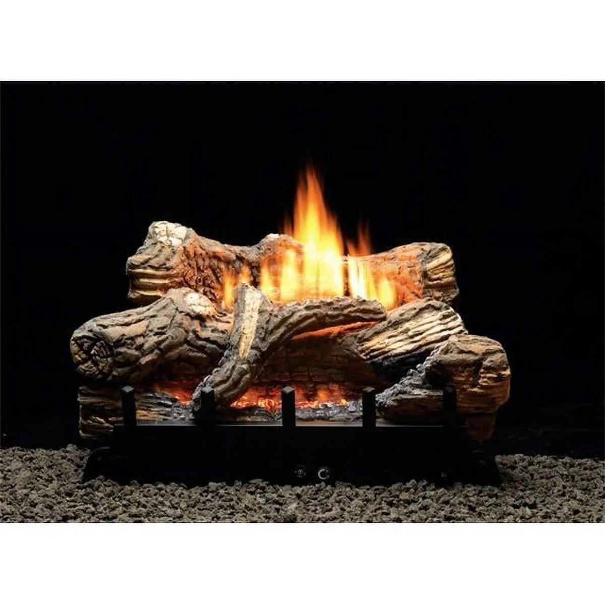 Thermostat Propane Ceramic Fiber Fiber Log Set - 7 Piece. Empire  30 in
