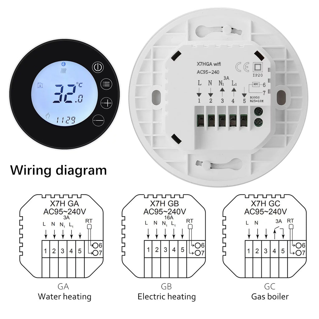Arealer WiFi LCD Display Intelligent Programmable Controller APP Control suitable with Home Voice Control
