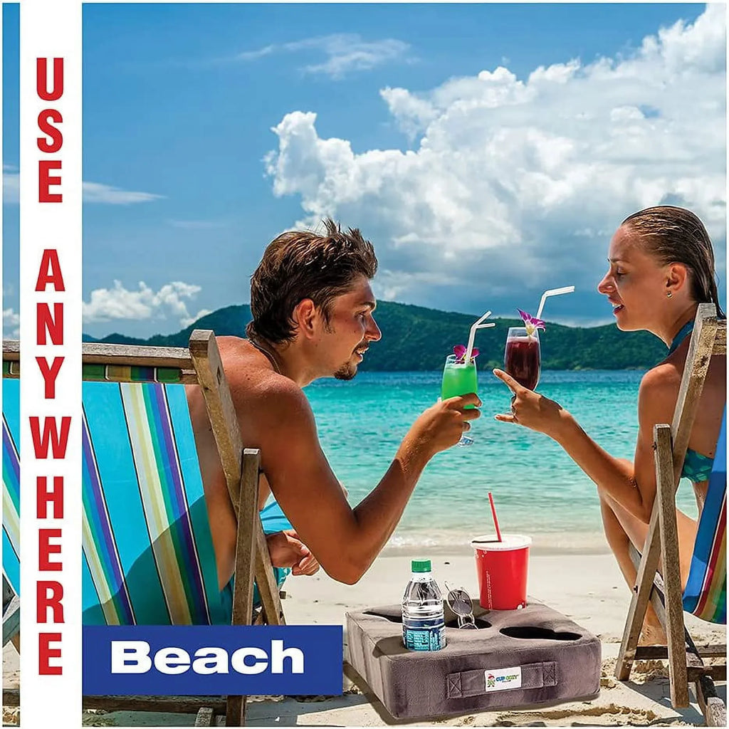 Use it Anywhere-Couch, Floor, Bed, Man cave, car, RV, Park, Beach and More!. Cup Cozy Deluxe Pillow (Yellow) As Seen on TV -The World's Best Cup Holder! Keep Your Drinks Close and Prevent Spills