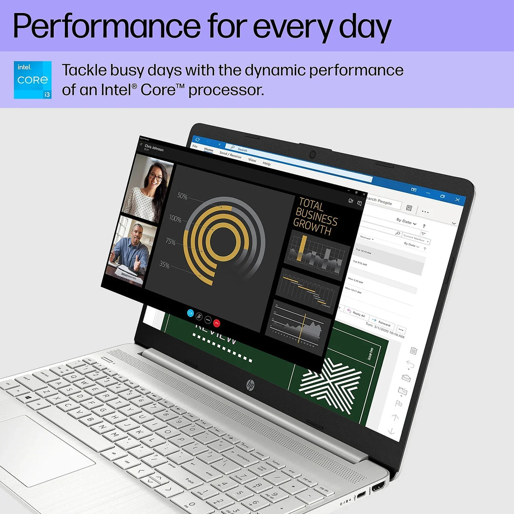 15.6" Laptop  Core i3-1215U 8GB Memory 256GB SSD Windows 11 Home (8J0Z6UA#ABA)