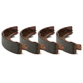 Rear Dynamic Friction Company True-Arc Brake Shoes 1902-0930-00 For 2007-2013 Porsche 911, 2008-2012 Porsche Boxster, 2009-2012 Porsche Cayman