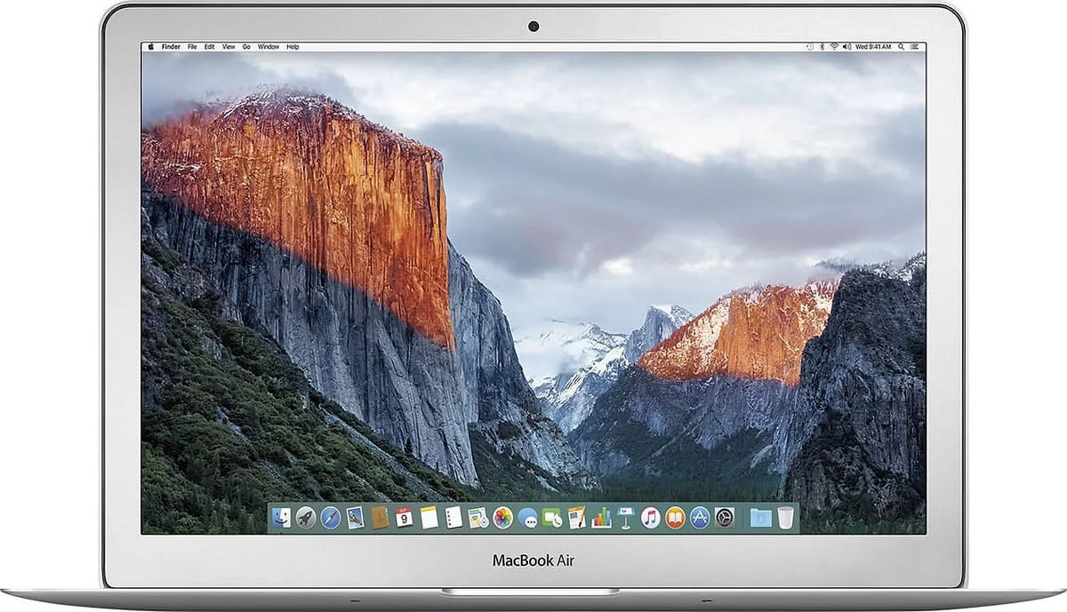 MacBook Air 13-inch (i5 1.6GHz, 128GB SSD) (Early 2015, MJVE2LL/A) - Silver Bundle with Black Zipper Sleeve + Laptop Starter Kit + Cleaning Kit (Refurbished)