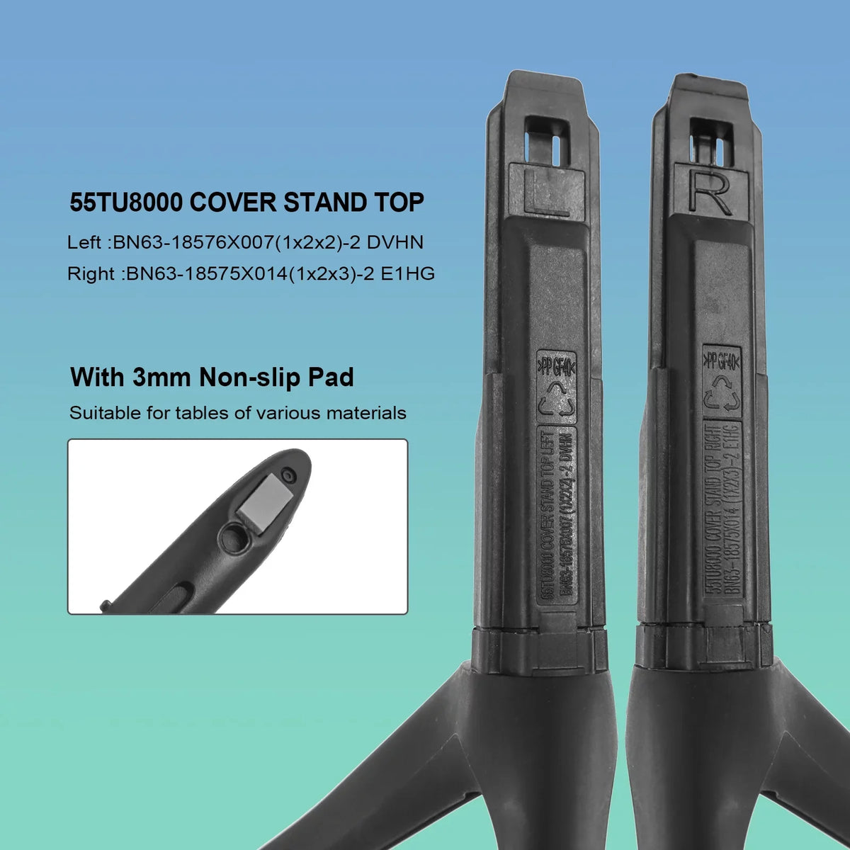 TV Stand Base Legs Replacement for  BE50T BE55T UN50TU7000FXZA UN50TU700DFXZA UN55TU7000FXZA