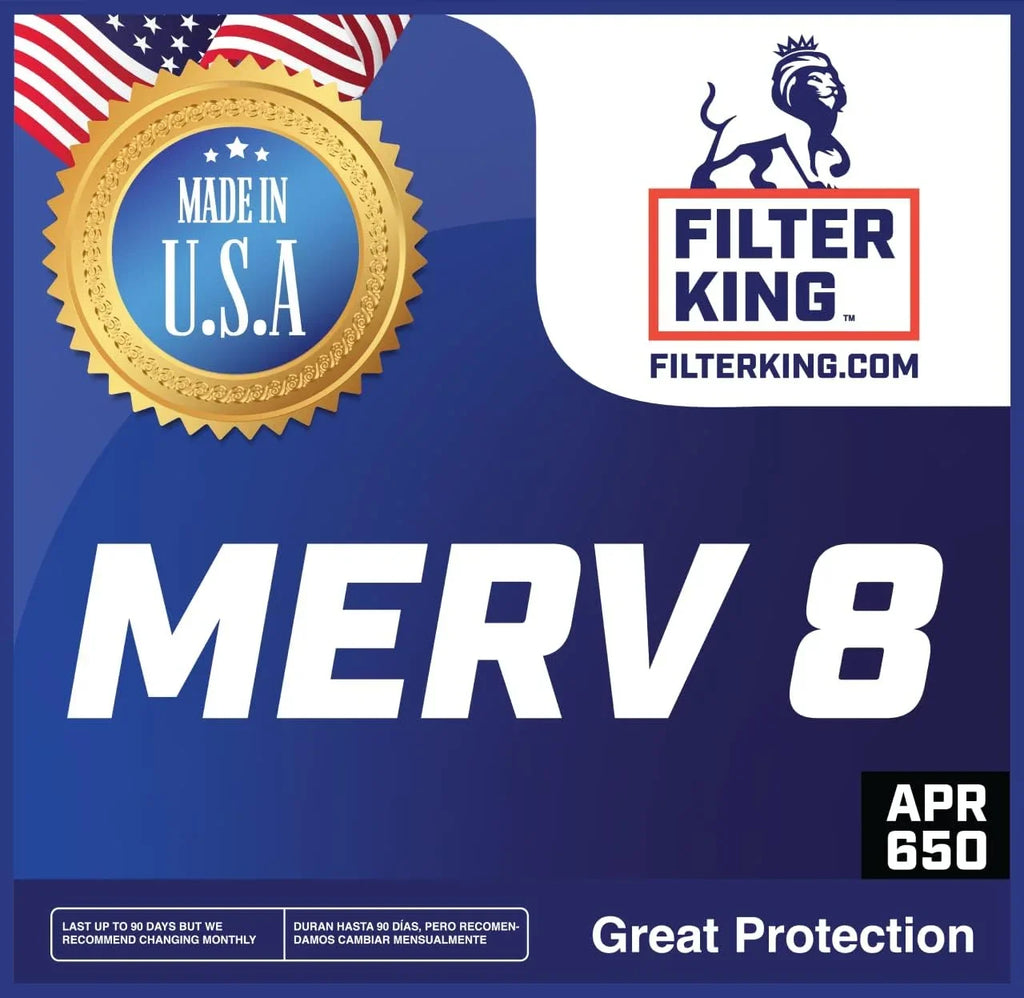 Filter King 38x62.5x1a Air Filter | 4-PACK | MERV 8 HVAC Pleated A/C Furnace Filters | MADE IN USA | Actual Size: 38 x 62.5 x .75"