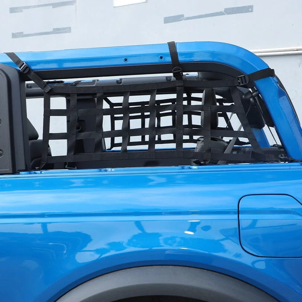 Teledu 2x Rear Side Cargo Net Restraint Protective Trunk Mesh 21+2 Door