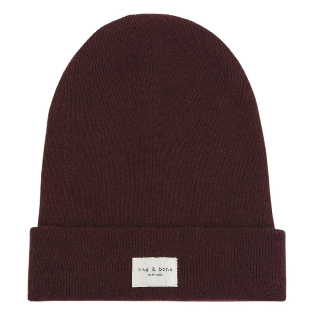 Rag & Bone Addison Beanie, Burgundy