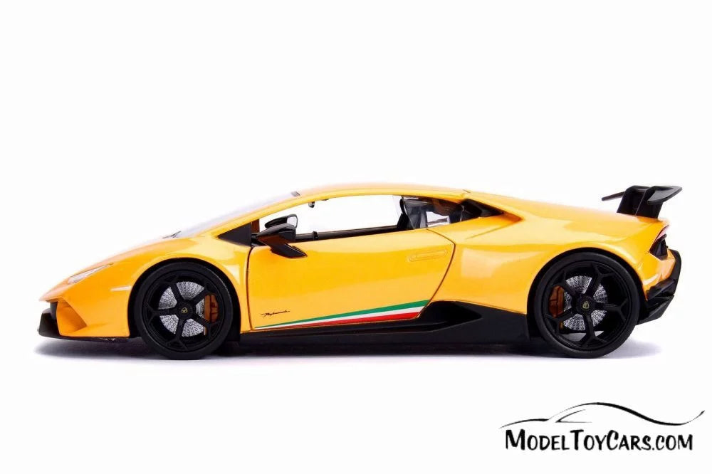2017 Lamborghini Huracan Performante Hard Top, Yellow - Jada 99996DP1 - 1/24 Scale Diecast Model Toy Car (Brand New but NO BOX)