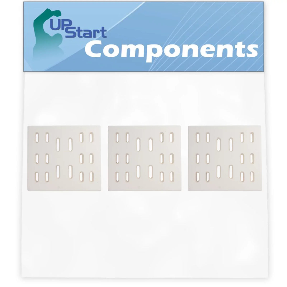 3-Pack BBQ Grill Heat Shield Plate Tent Replacement Parts for Bakers Chefs Regal04CLP - suitable Barbeque Ceramic Flame Tamer, Guard, Deflector, Flavorizer Bar, Vaporizer Bar, Burner protector 8"